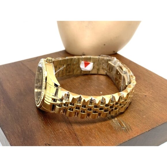 Roberto Cavalli Women's Watch 5L036 Green Dial Quartz Gold Stainless Steel 31mm - Picture 8 of 13